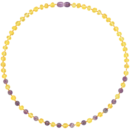 Baroque Amethyst Adult Necklace