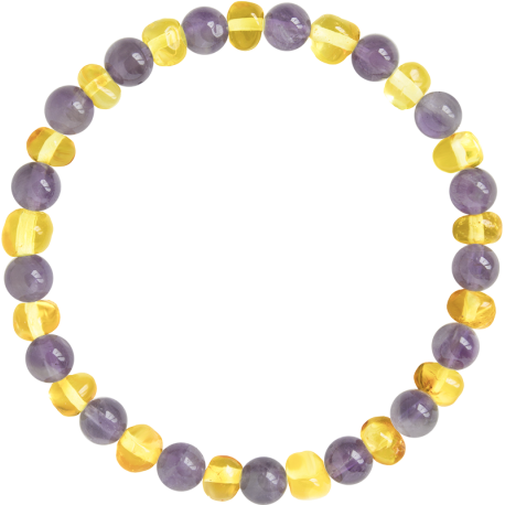 Baroque Amethyst Adult Bracelet