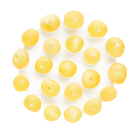Baroque Raw Lemon Beads, size 4-6 mm, pack of 10 grams