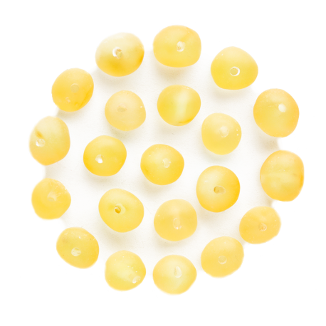 Baroque Raw Lemon Beads, size 4-6 mm, pack of 10 grams