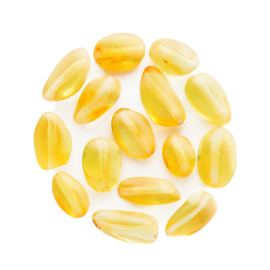 Beans Lemon Beads, size 4-10 mm, pack of 10 grams