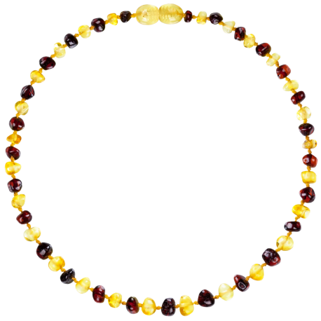 Baroque Multi 2 colors Lemon/Cherry Teething Necklace