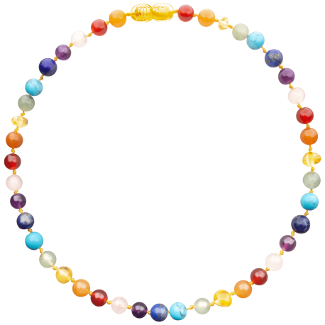 Baroque Lemon/Mixed Quartz Teething Necklace