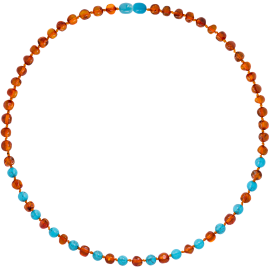 Baroque Turquoise Adult Necklace