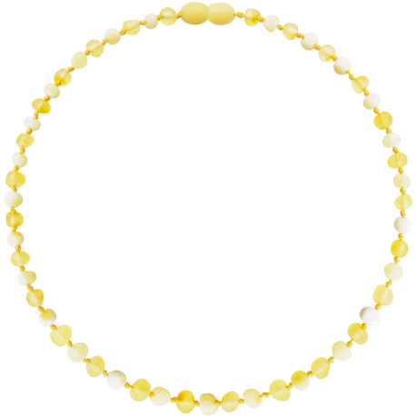 Baroque Unpolished Lemon/Milk Teething Necklace