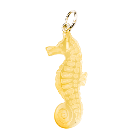 Seahorse Pendant - Lemon