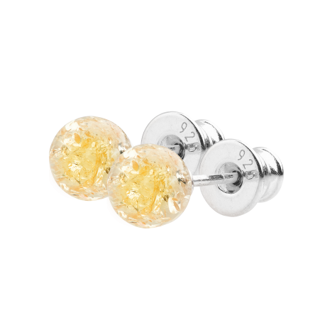 Ball Earrings - Lemon