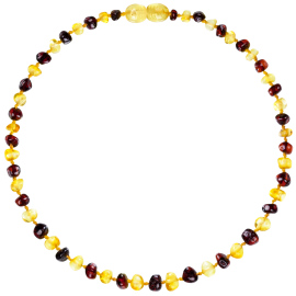 Baroque Multi 2 colors Lemon/Cherry Teething Necklace