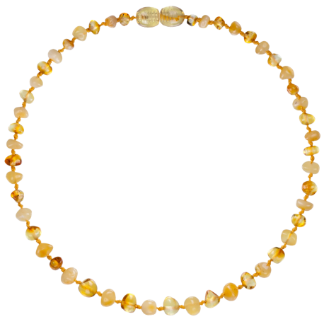 Baroque Lemon/Milk Teething Necklace