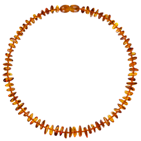 Nuggets Cognac Teething Necklace