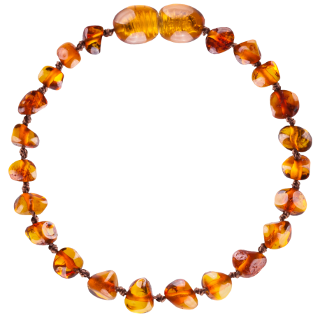 Baroque Cognac Teething Bracelet